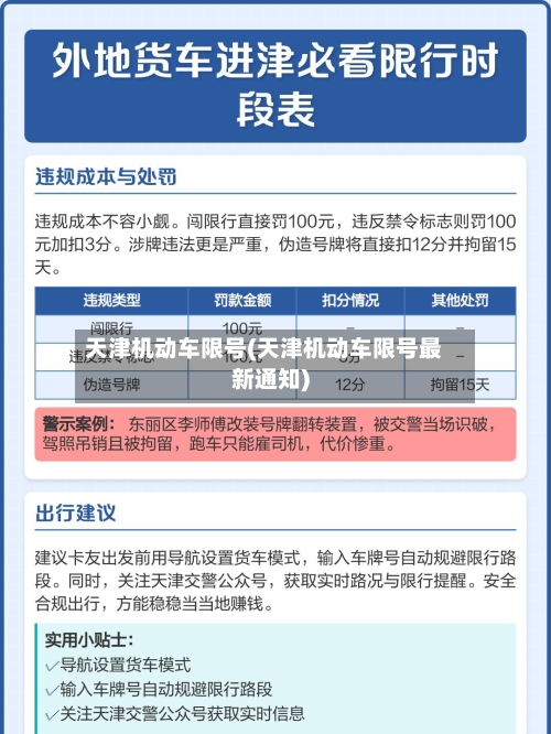 天津机动车限号(天津机动车限号最新通知)-第3张图片