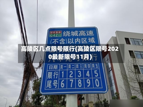 高陵区几点限号限行(高陵区限号2020最新限号11月)