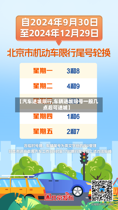 【汽车进城限行,车辆进城限号一般几点后可进城】-第2张图片
