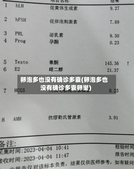 卵泡多也没有确诊多囊(卵泡多也没有确诊多囊卵巢)-第3张图片