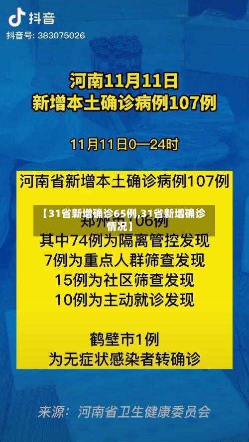 【31省新增确诊65例,31省新增确诊情况】