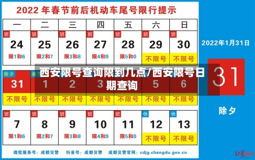 西安限号查询限到几点/西安限号日期查询-第2张图片